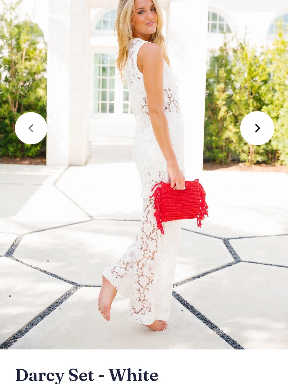 NWOT Cocolillys Darcy Matching Set - White Lace Maxi Dress - Picture 6 of 12